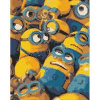 Алмазна мозаїка Жовті міньони 40х50 см Origami OD3400