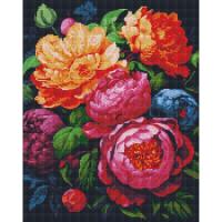 Алмазна мозаїка Барвистий букет 40х50 см Ідейка AMO7850