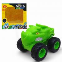 Машинка-тягучка антистрес Goo Jit Zu, салатовий носоріг MIC C13603