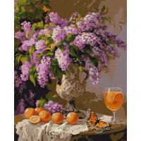 Картина по номерах Бузковий аромат 40х50 см Ідейка KHO5710