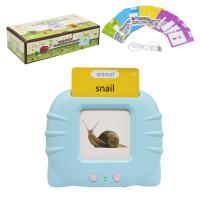 Кишенькова абетка Монтессорі Котик, 112 карток, блакитна MIC Mont112