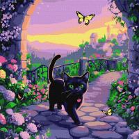 Набір для розпису по номерах КАЗКОВИЙ КІТ 40Х40 СМ Ідейка KHO6780