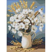 Алмазна мозаїка "Білі маки і пшениця" ©art_selena_ua AMO20053, 30х40 см
