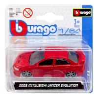 Машинка металева (колекційна) 2008 Mitsubishi Lancer Evolution, червоний Bburago 18-59000