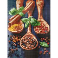Алмазна мозаїка Витончені спеції 30х40 см Ідейка AMO8031