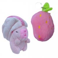 Брелок мʼякий Капібара-Фрукт: Полуниця MIC ZB-184