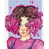 Картина за номерами "Яскраві локони" @nila_art_art BS53521  Brushme 40х50 см