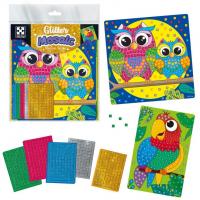Набір для творчості з блискучою мозаїкою «Сова та Папуга» Vladi Toys VT4511-14