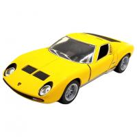 Колекційна машинка "Lamborghini Miura P400 SV" KT5390W(Yellow) масштаб 1:42