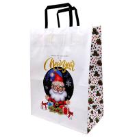 Пакет паперовий з ручками Крафт білий (25х15х34 см) Bourgeois KGB 253415 -28