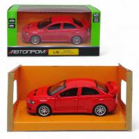 Машинка металева Mitsubishi Lancer Evolution Автопром, червона Автопром 4335