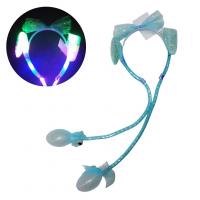 Обруч з рухомими вушками Зайчик 50 см (блакитний) MiC K7911