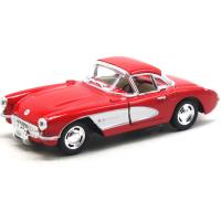 Машинка металева Chevrolet Classic Corvette 1957, червоний Kinsmart KT5458W