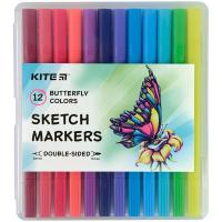 Скетч маркери, набiр 12 шт. Butterfly Kite K22-044-2