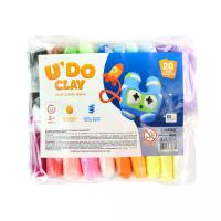 Набір для творчості (повітряний пластилін) UʼDO Clay. 20 кольорів Strateg 30870