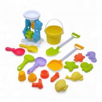 Пісочний набір 19 елементів -  млин, граблі, сито, відерце, 2 великі лопатки, 2 маленькі лопатки, 11 формочок MIC W218-44
