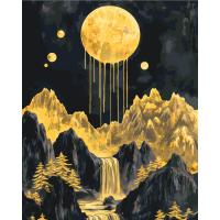 Картина за номерами з фарбами металік Золотий вечір 40х50 см Origami LW3427