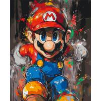 Картина по номерах Супер Маріо 40х50 см Origami LW3410