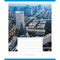 Зошит загальний "Хмарочоси" 096-959064L-5 у лінію, 96 аркушів