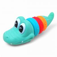 Іграшка для ванної Веселий крокодил, пірамідка гумова DreamMakers FCJ1209407