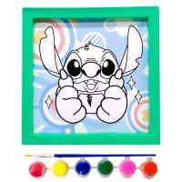 Розмальовка з фарбами Стіч / Stitch в рамці 20 см (ЗЕЛЕНИЙ) MIC KA-23-6108