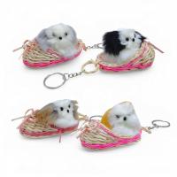 Брелок пухнастик Песик в тапочці з лози, 8 х 4 см, мікс видів, 1 штука MIC MM425