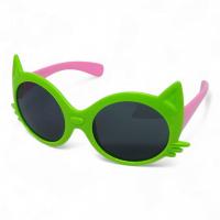Дитячі сонцезахисні окуляри Киця (салатові) MIC 1417