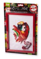 Вишивка хрестиком на канві Cross Stitch: Папуга Dankotoys VKB-01-14