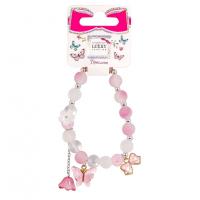 Дитячі браслети Fashion T24784 рожевий, з трьома підвісками