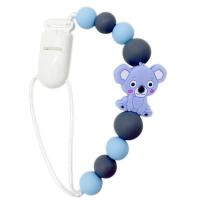 Силіконовий ланцюжок для пустушки Коала, блакитна Mega Toys №0521