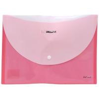 Папка пластикова на кнопці А4 (РОЖЕВА) Axent 1404-20-A