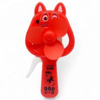Ручні дитячі вентилятори Собачки 15 см (ЧЕРВОНИЙ) MIC KA-23-2010