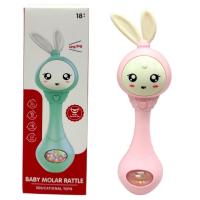 Музичне брязкальце Зайчик зі світлом, звук (РОЖЕВИЙ) MIC №1210