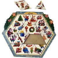 Деревʼяний пазл Новорічна головоломка Ubee ПСД234