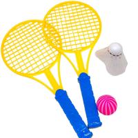 Набір для бадмінтону дитячий (2 ракетки, воланчик і мʼячик) (СИНІЙ) MIC 605-14