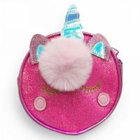 Сумочка Єдиноріг з блискітками, 16 см (малиновий) MIC C59052