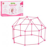 Дитячий конструктор-намет 3D Tent Series 137-1(Pink) 68 деталей, каркасний