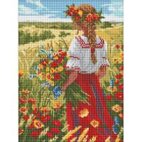 Набір з алмазною мозаїкою У рідних полях 30x40см Ідейка AMO8057