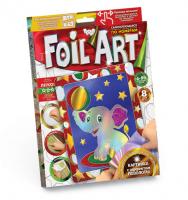 Аплікація різнобарвною фольгою FOIL ART, Слоник Dankotoys FAR-01-10