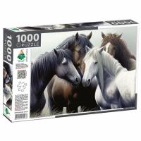 Пазли Прекрасні коні, 1000 елементів, 66 х 48 см Київська фабрика іграшок 84986