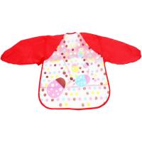 Слюнявчик з рукавами Сонечко, червоний Mega Zayka №0610