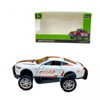 МАШИНА АВТОПРОМ 1:32 ВСЮДИХІД MUSTANG COBRA (БІЛИЙ) Автопром AP74174