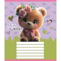 Зошит учнівський "Міні ведмедики" 012-510157C-4 в косу лінію, 12 аркушів (959051)