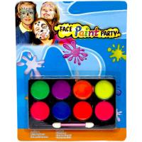 Грим для обличчя, 8 кольорів + аплікатор MIC AA3468