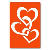 Трафарет для біо-тату Сердечко c054-15*20см, розмір 15х20 см