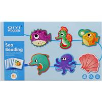 Деревʼяна гра-шнурівка Морські звірятка MIC WD13014
