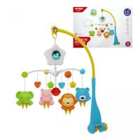 Карусель мелодії, світлова проекція, фігурки тварин, брязкальце, в коробці (мікс кольорів) HUANGER HE0307