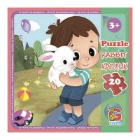 Пазл Зоопарк: Кролик, 20 елем. (21х20 см) Gtoys LZ12