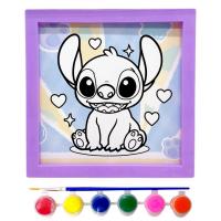 Розмальовка з фарбами Стіч / Stitch в рамці 20 см (ФІОЛЕТОВИЙ) MIC KA-23-6108