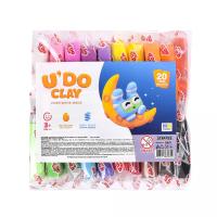 Набір для творчості (повітряний пластилін) UʼDO Clay 20 шт. брикет 10г Strateg 30871